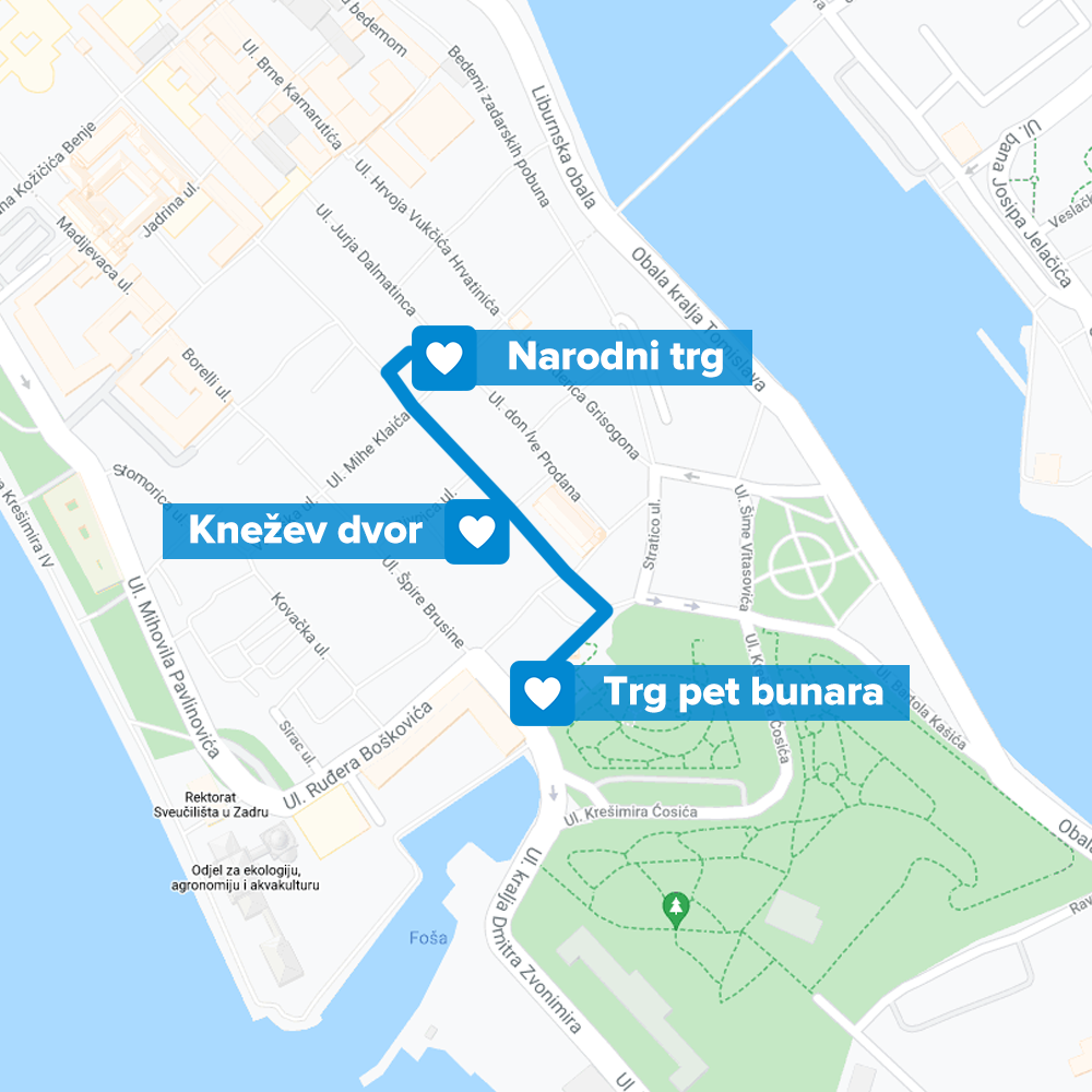 Zadar ruta